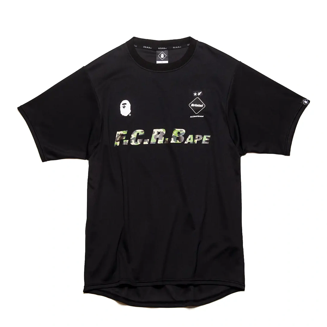 Camiseta Bape X F.c.r.b. 938 Team Negro Hombre - Ss19 - Es