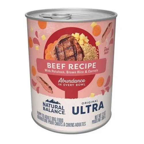 Original Ultra Abundance Canned Dog Food 13 Oz, Beef (case Of 12)