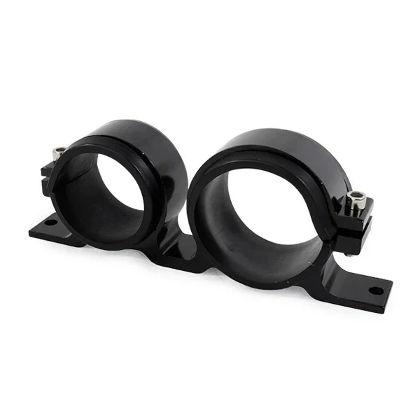 Aluminum Fuel Pump & Filter Combo Mounting Bracket - Black