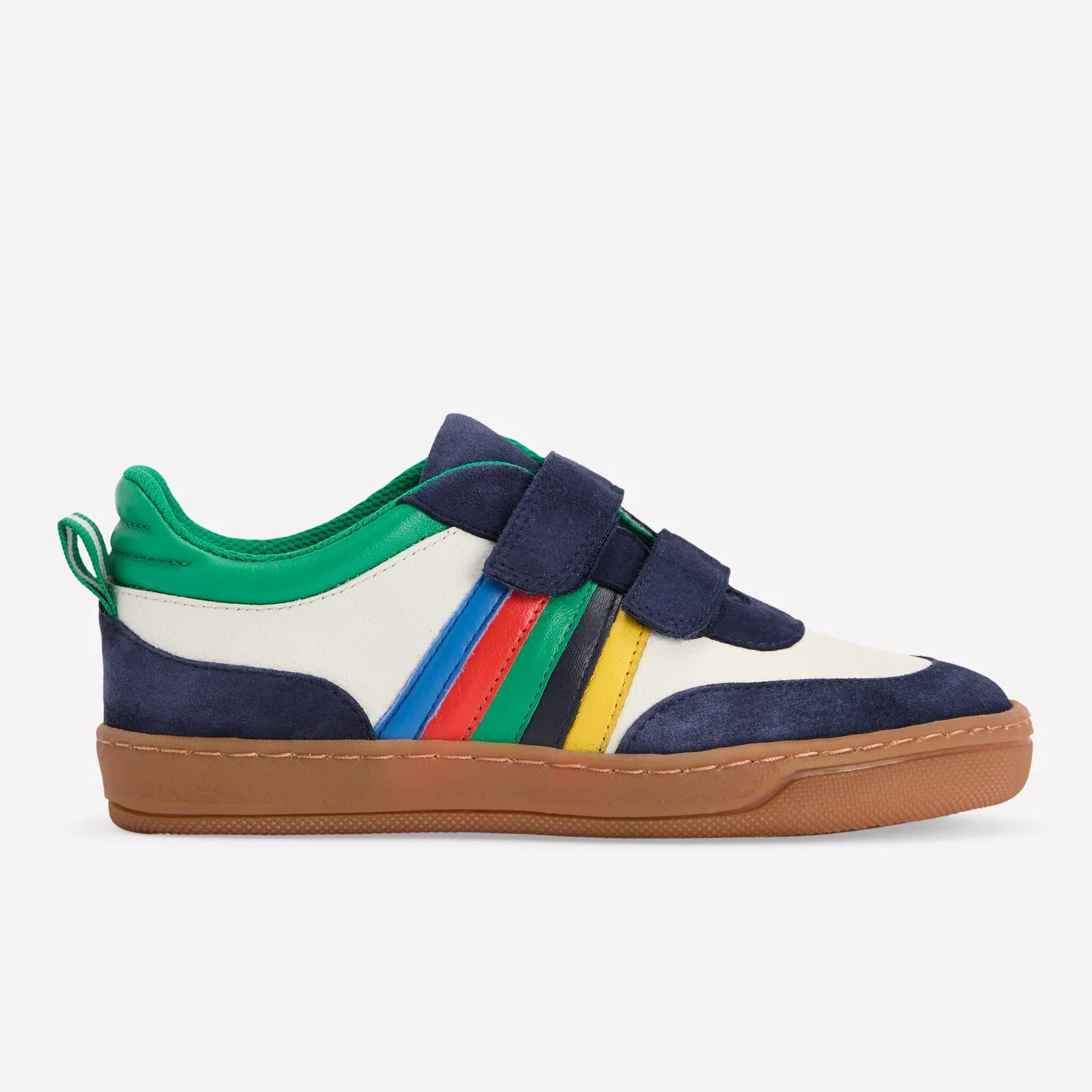 Colourblock Low Tops-soft Ivory Multi Stripe - 28