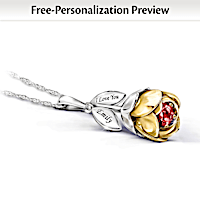 Floral Womens Jewellery For Granddaughter Birthstones Gifts