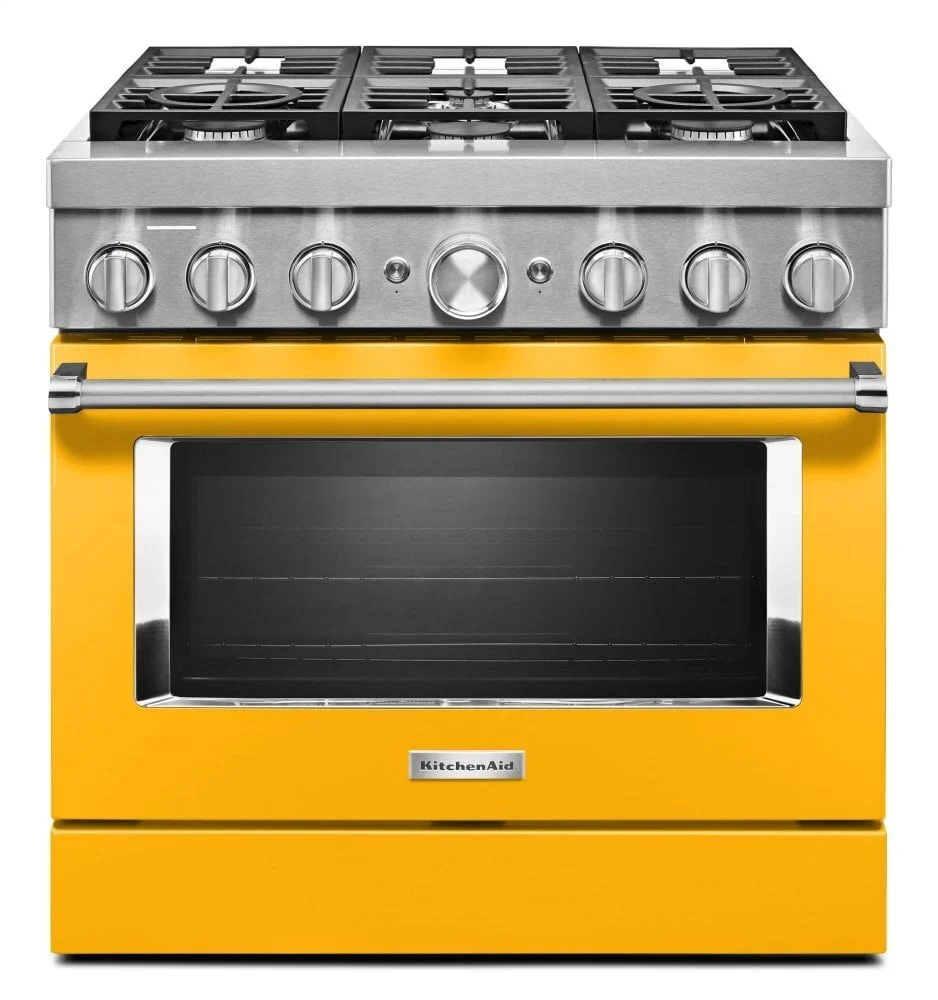 Kitchenaid Kfdc506jyp 36'' Smart Commercial-style Dual Fuel Range With 6 Burners