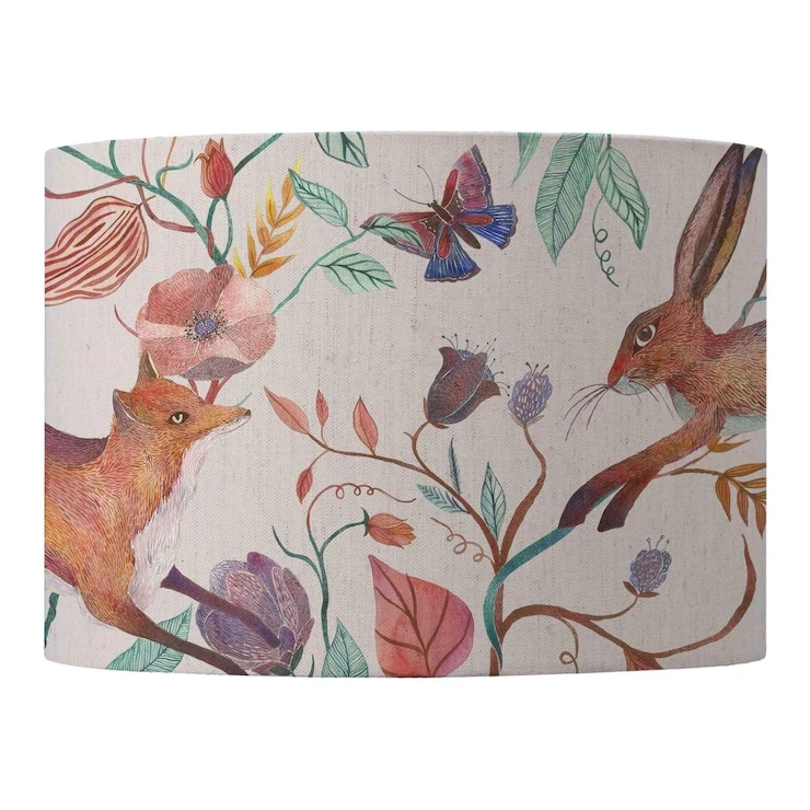 Voyage Maison Linen Leaping Into The Fauna Eva Lampshade