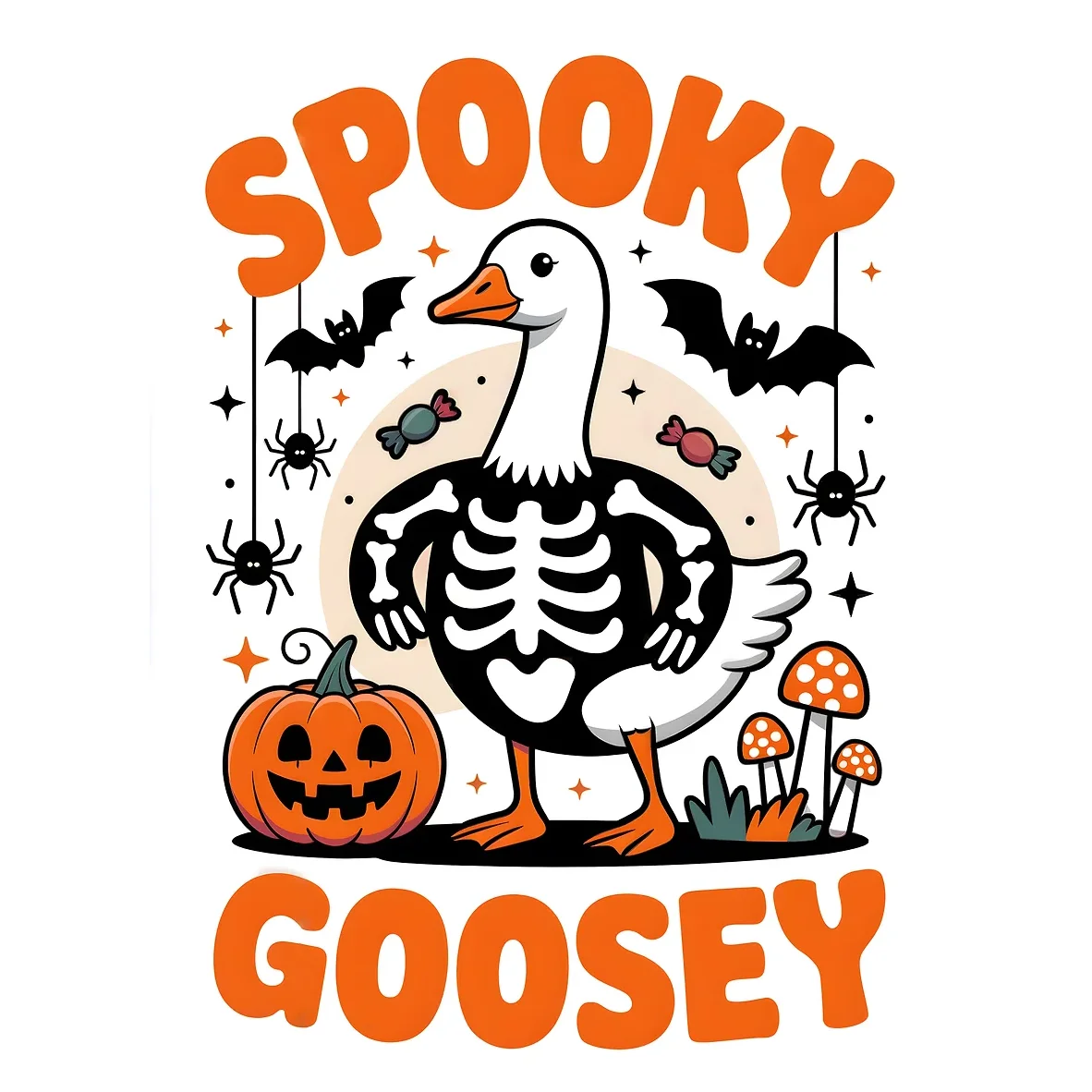 Spooky Goosey Halloween Cartoon
