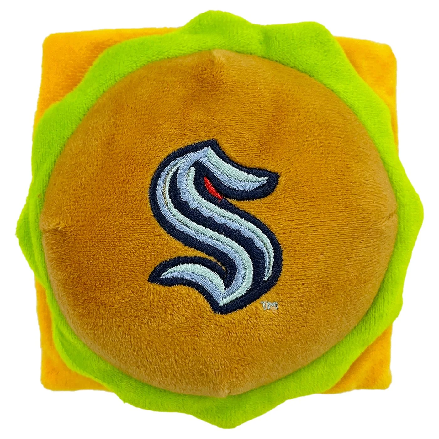 Seattle Kraken Hamburger Dog Toy