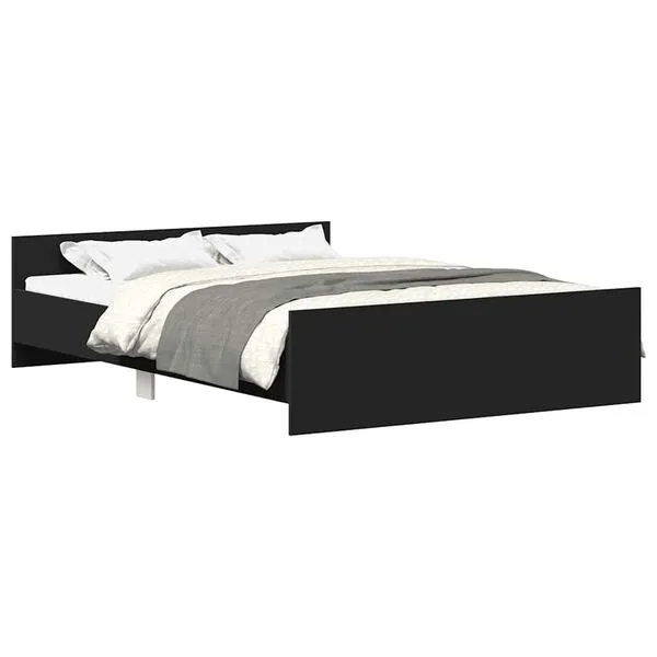 Vidaxl Bed Frame Without Mattress Black 120x200 Cm