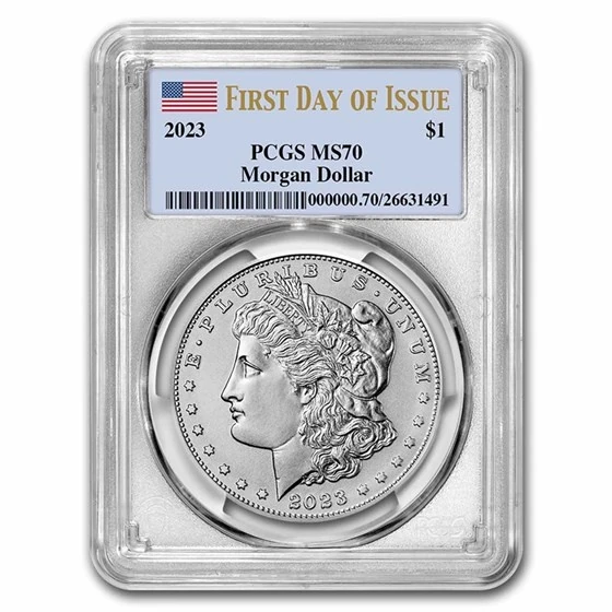 2023 Silver Morgan Dollar Ms-70 Pcgs (first Day Of Issue)