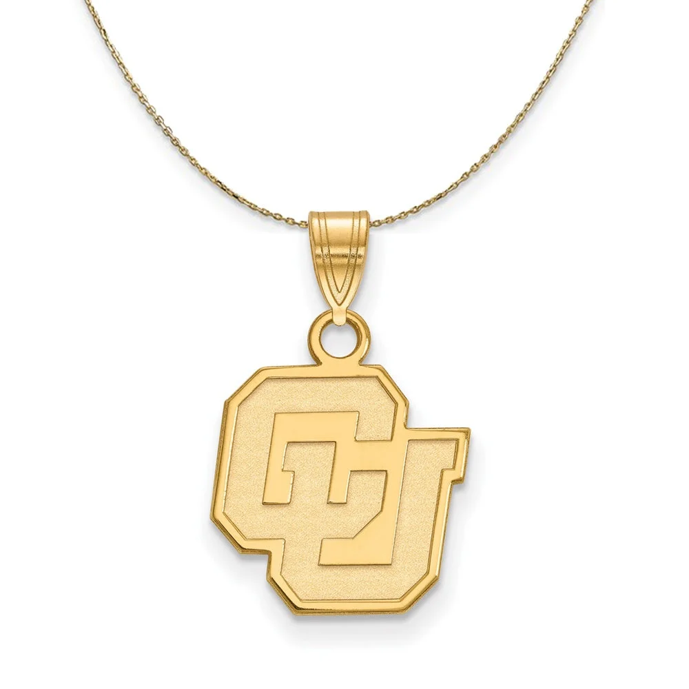14k Yellow Gold U Of Colorado Small Necklace - 16 Inch