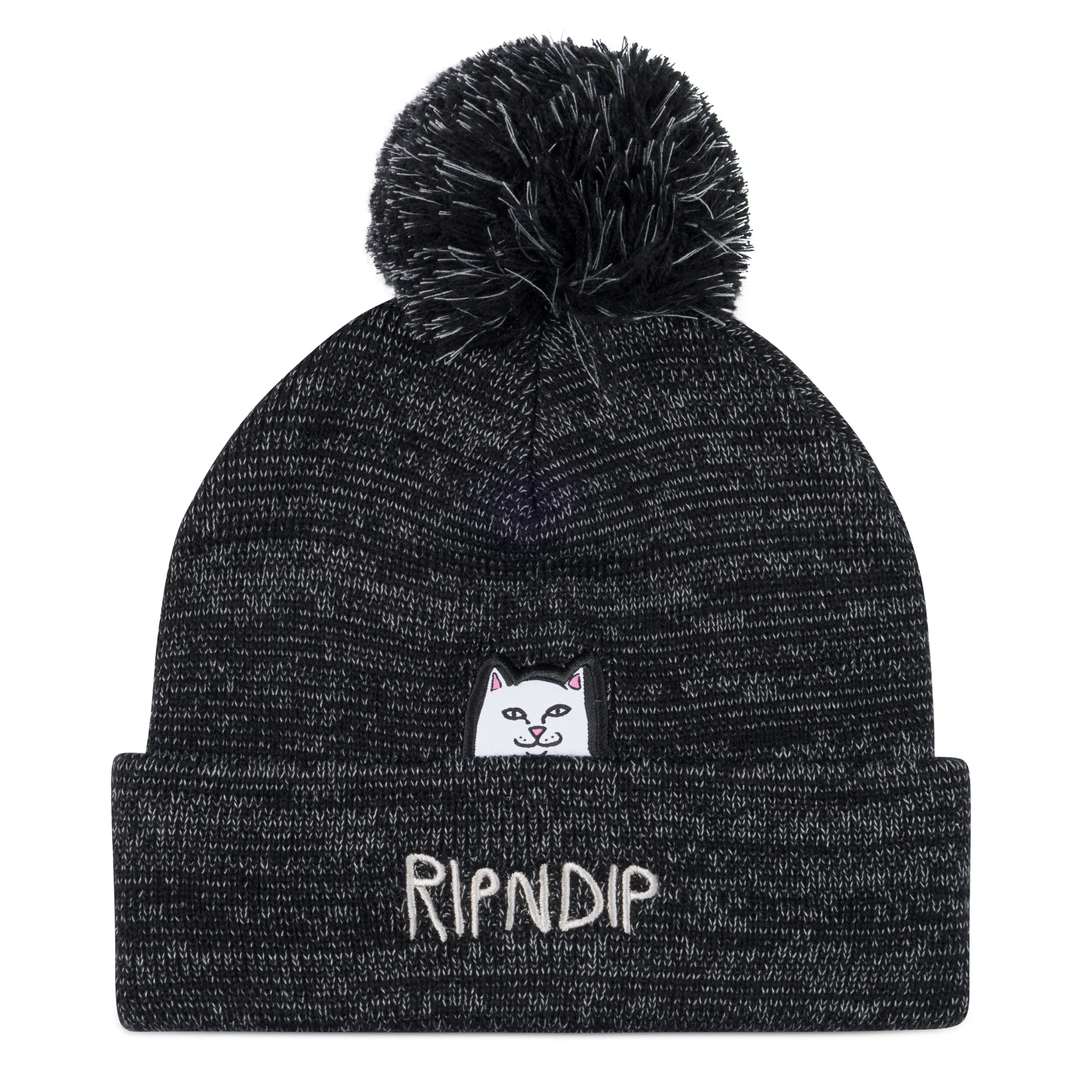 Lord Nermal Pom Beanie (black/charcoal)