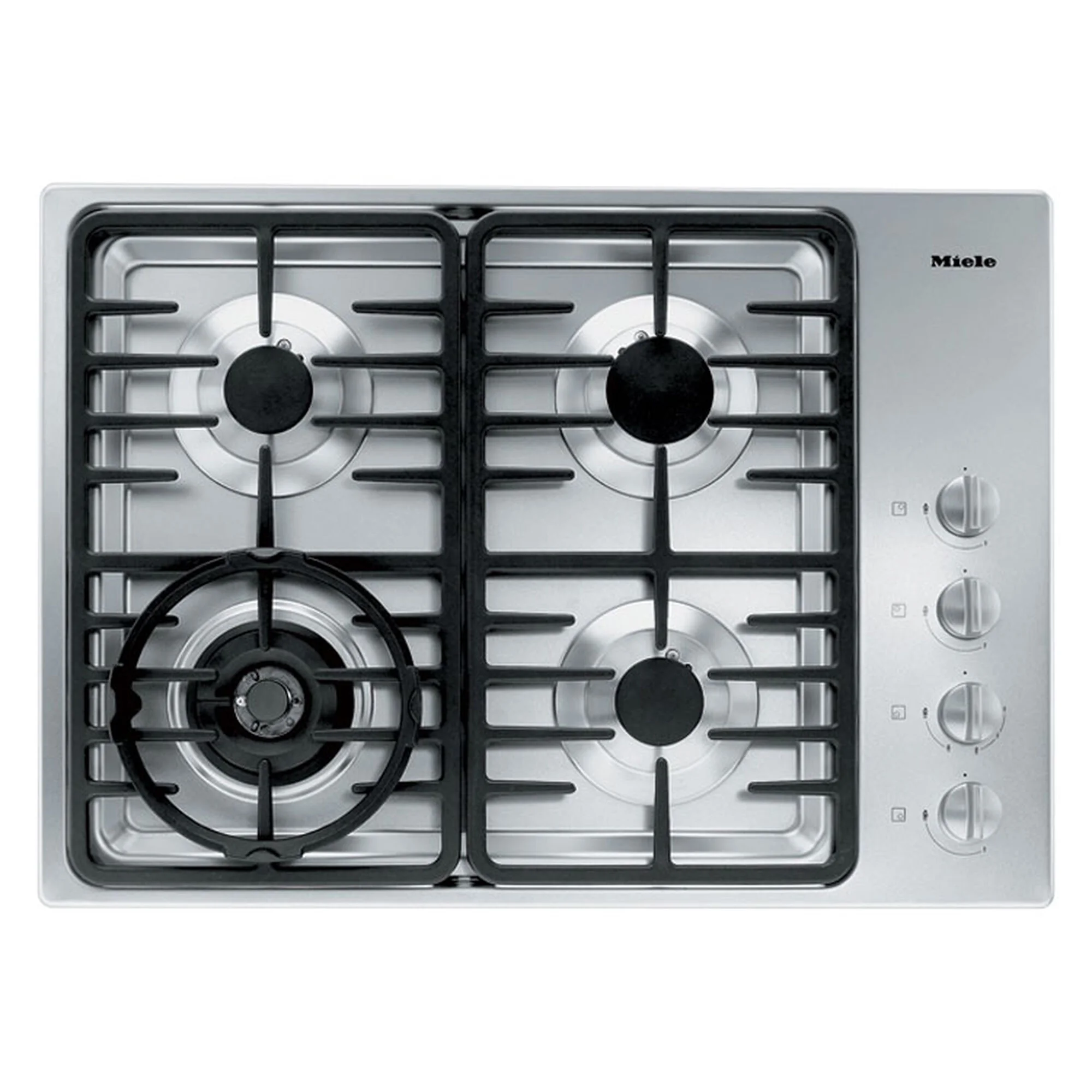 Miele Professional Series 30 In. 4-burner Natural Gas Cooktop With Power Burner - Stainless Steel