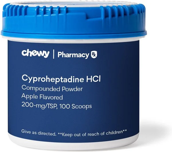 Cyproheptadine Hcl Compounded Powder Apple Flavored For Horses, 200-mg/tsp, 100 Scoops