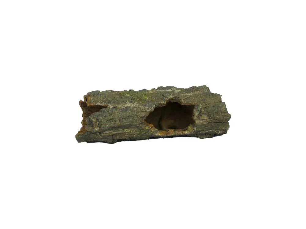 Weco Wecorama Sleepy Hollows Mossy Log Terrarium Ornament With Hollow Brown/green Sm