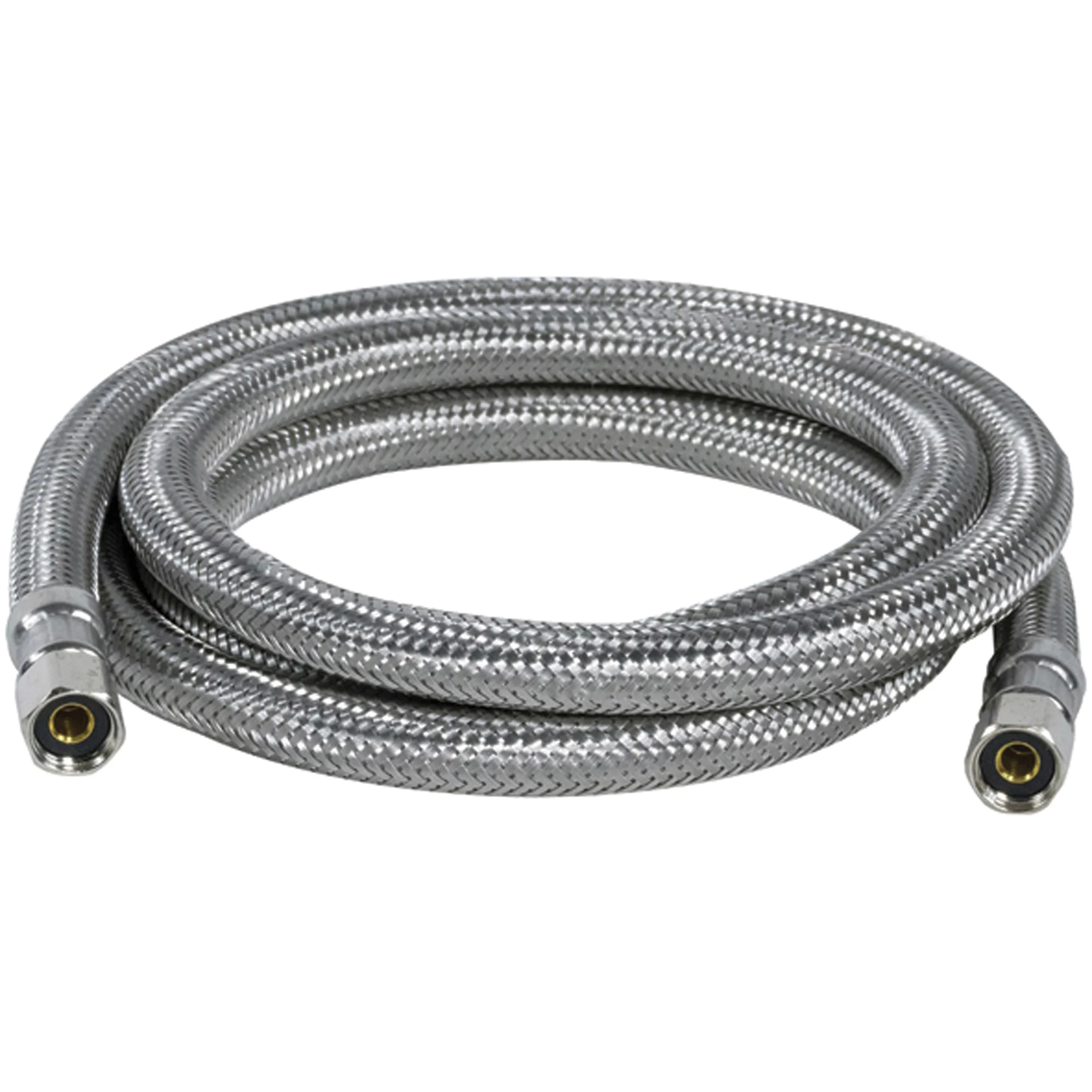 Braided Stainless Steel Ice Maker Connector, 4-ft.
