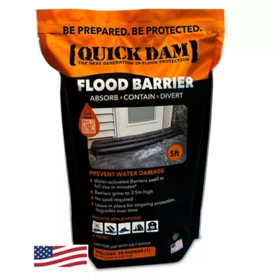 Quick Dam 5 Ft. Water Activated Flood Barriers, 1 Pk.