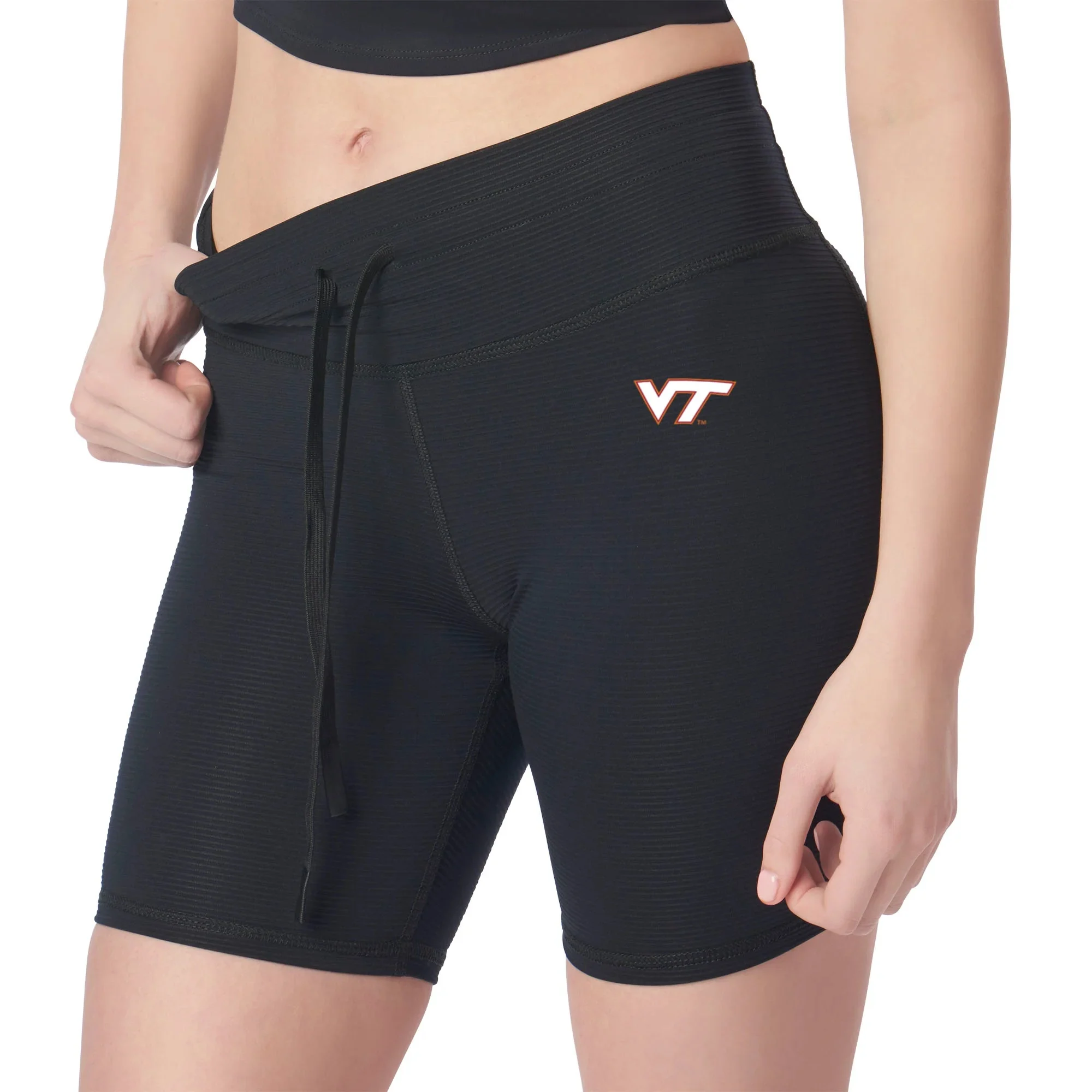 Virginia Tech Hokies Ncaa Kadi Rib Shorts Black