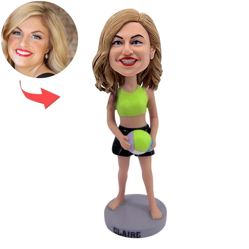 Volleyball Girl Custom Bobbleheads - 15cm(6in)/stationary Head/standard Sculpting
