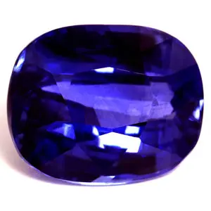 Gia Certified 3.06 Cts. Intense Blue Sapphire Cushion