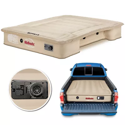 Pittman Outdoors Airbedz Original Truck Bed Air Mattress With Built In Pump With Rechargeable Battery, 5-5.8 Ft Truck Bed, Tan