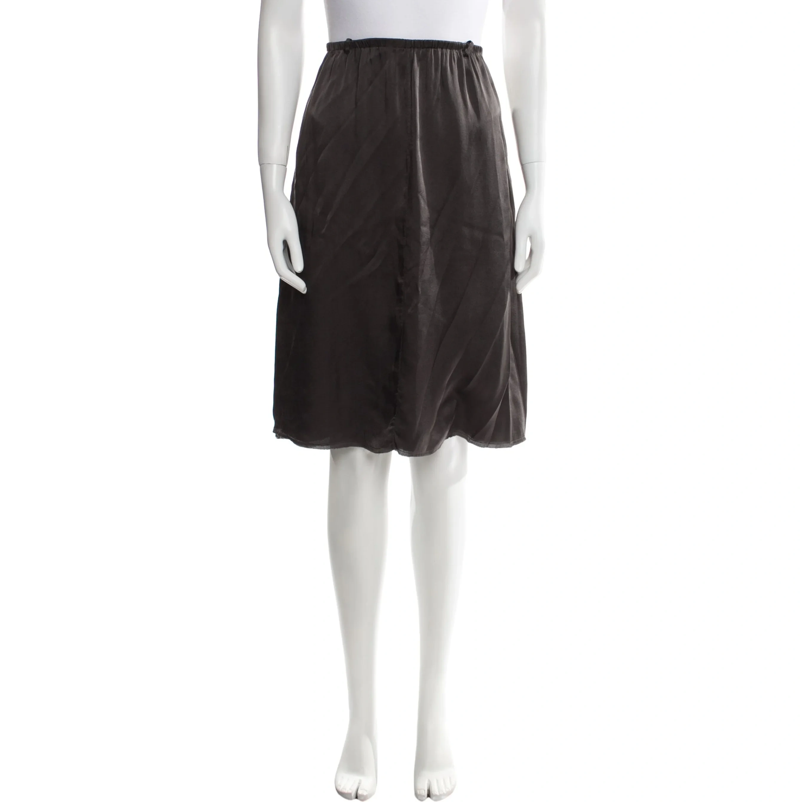 Private0204 Silk Knee-length Skirt