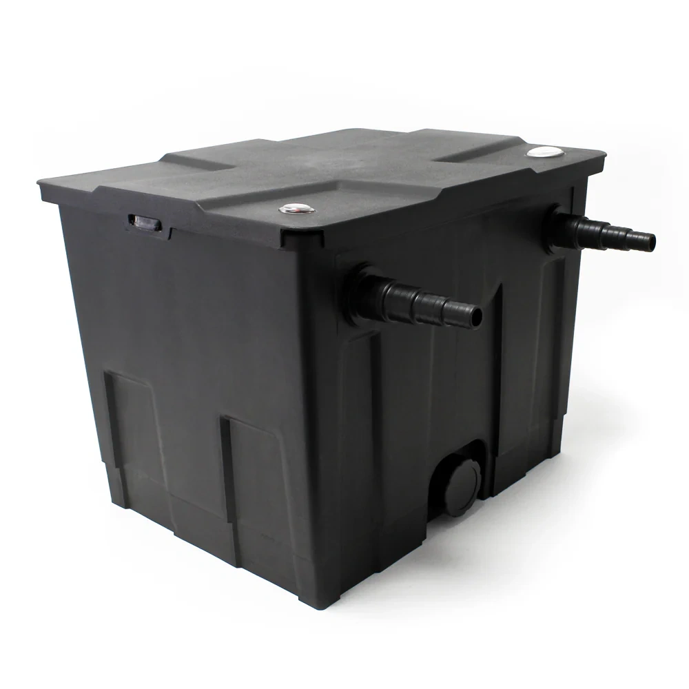 Set Filtro Laghetto A 1 Camere 12000l Chiarificatore Uvc 36w 6ª Serie Pompa Neo10000 80w Tubo
