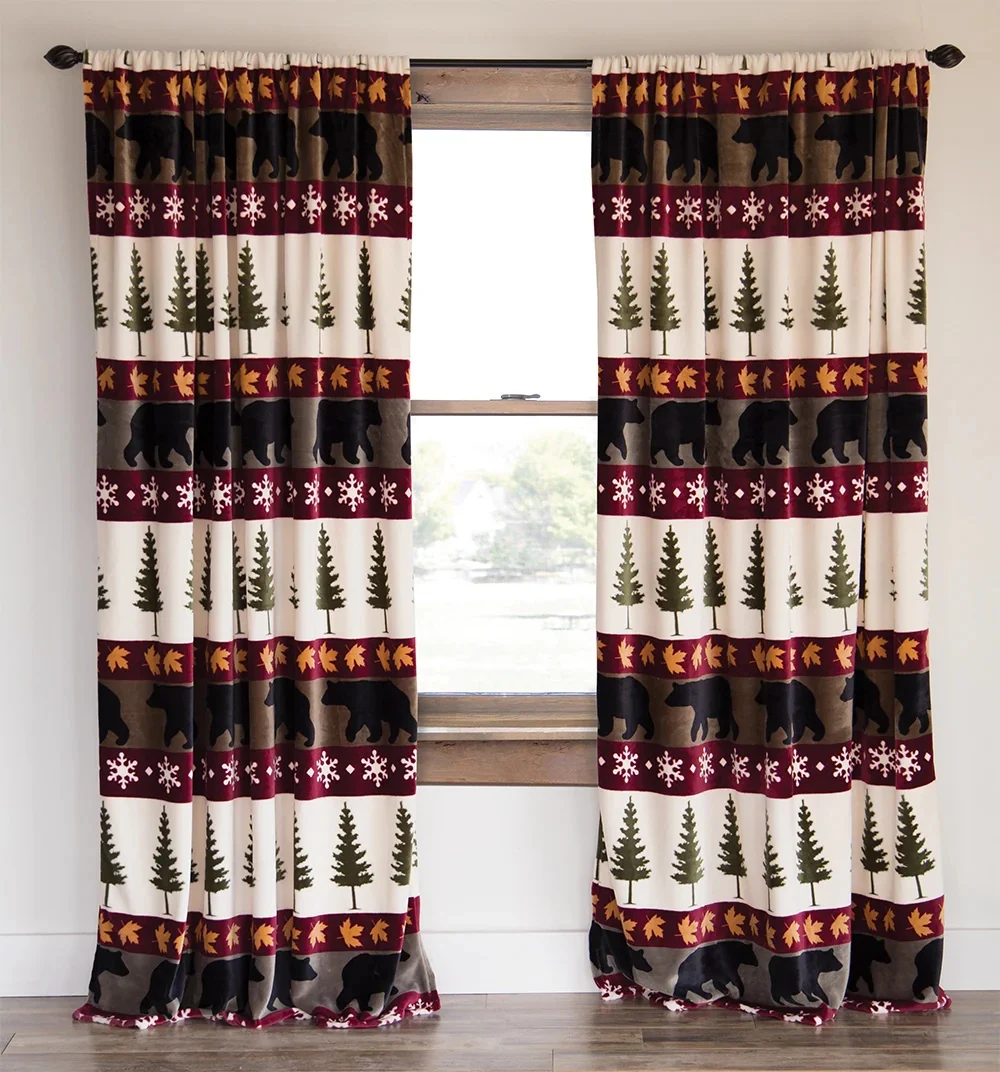 Tall Pine Plush Curtains