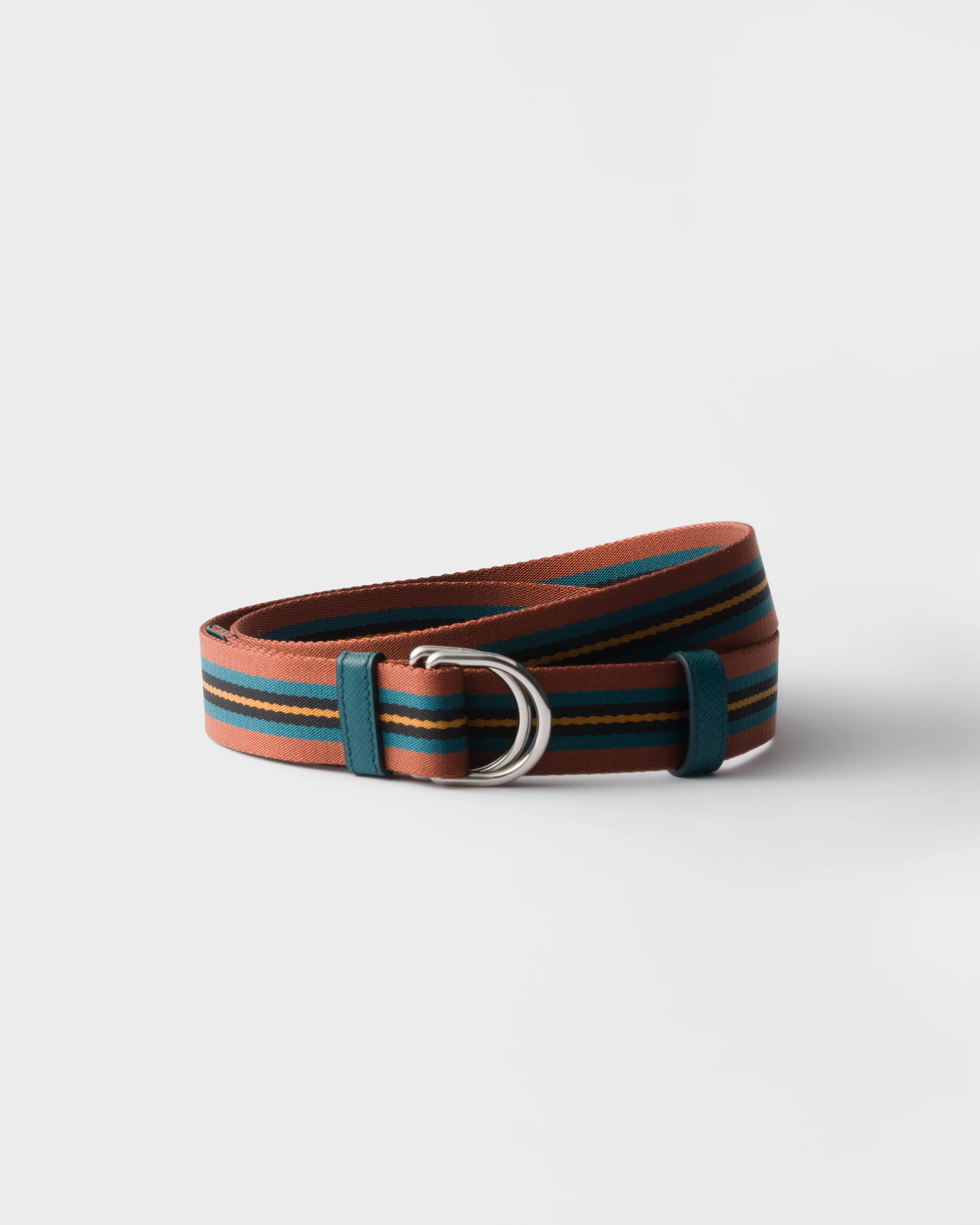 Rust/black Woven Nylon Belt