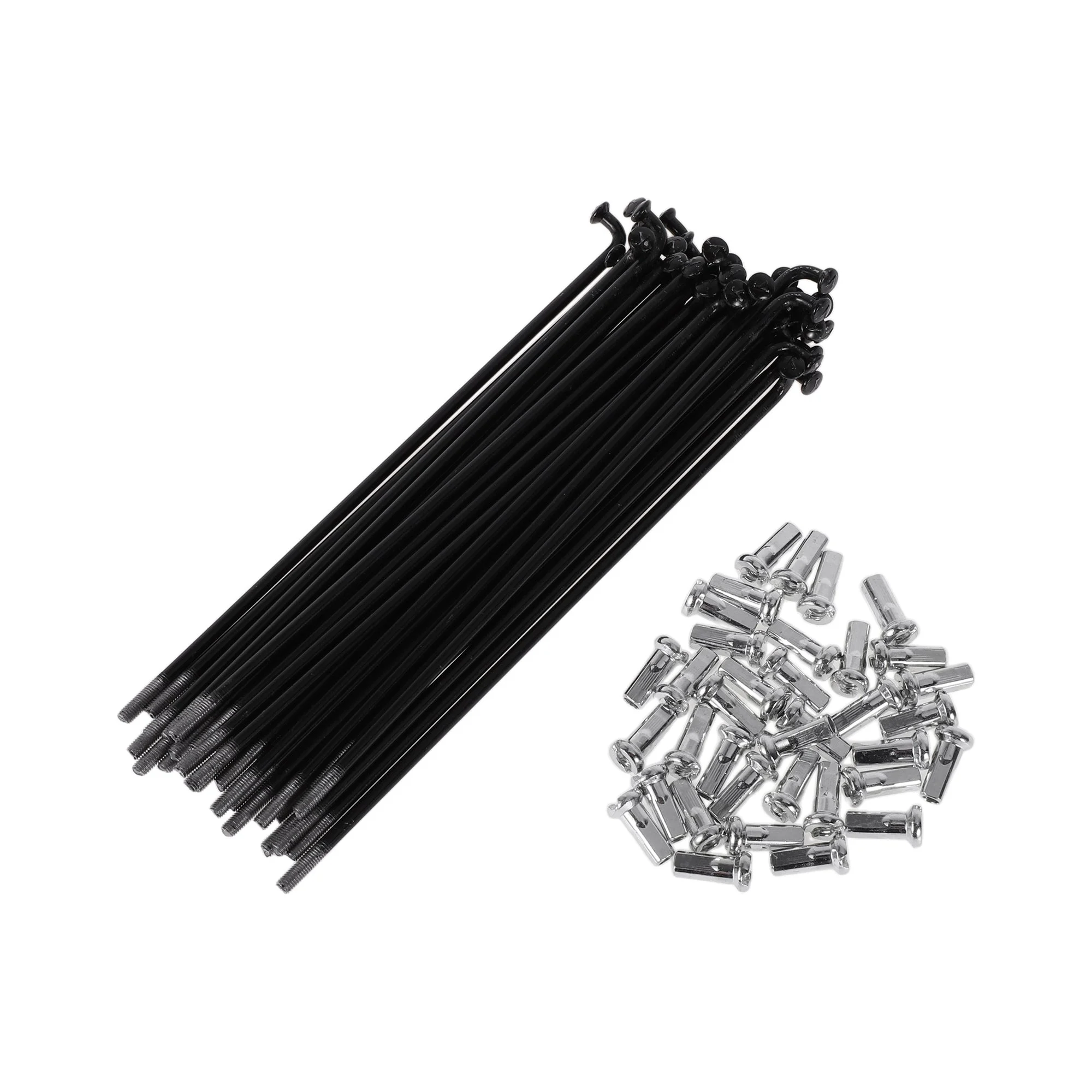 36 Set 12g Bicycle Spokes 127mm Bike Wheel Spokes 45 Steel Black
