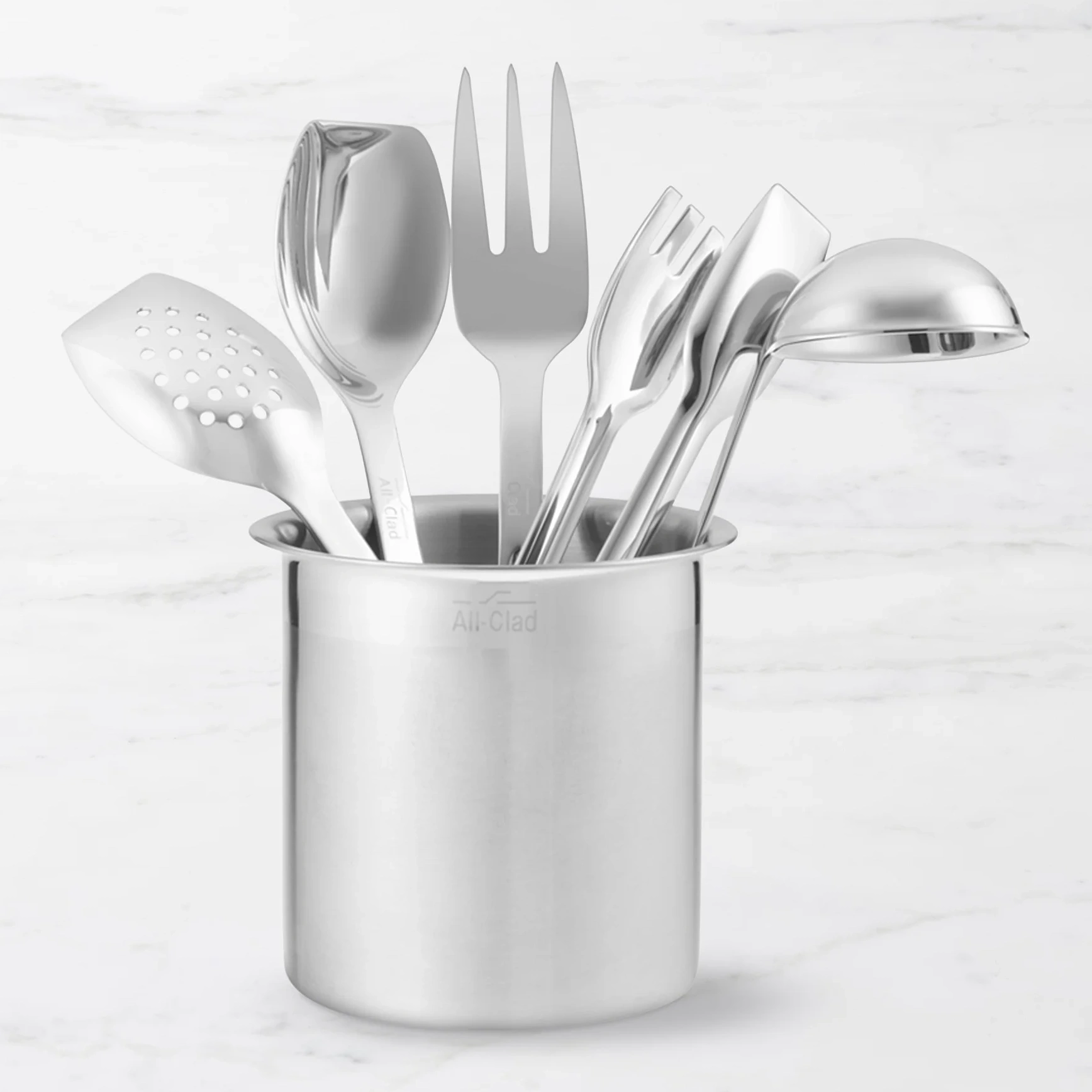 Monogrammed All‑clad Stainless‑steel Kitchen Tool Set – Set Of 6