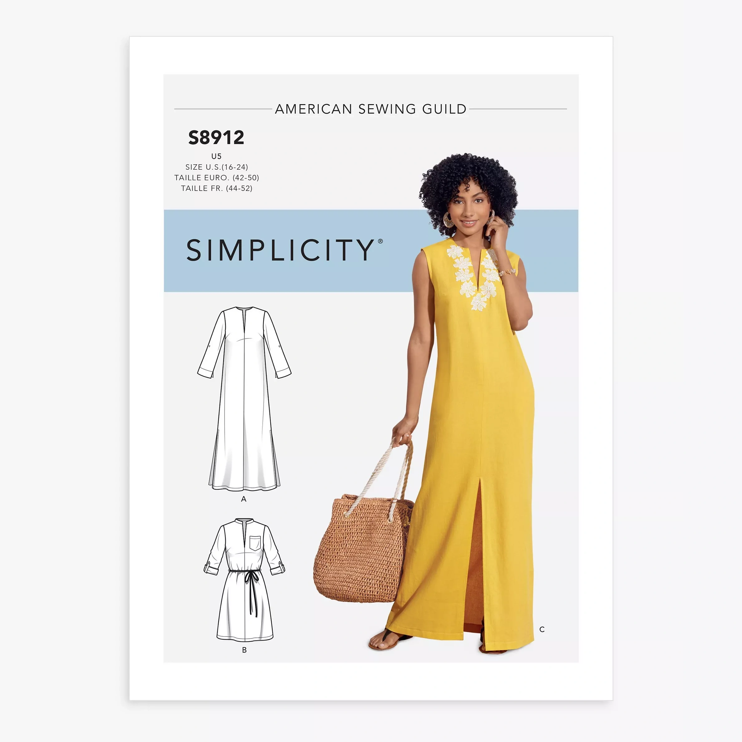 Simplicity Misses' Slip-on Dress Sewing Pattern, S8912, H5
