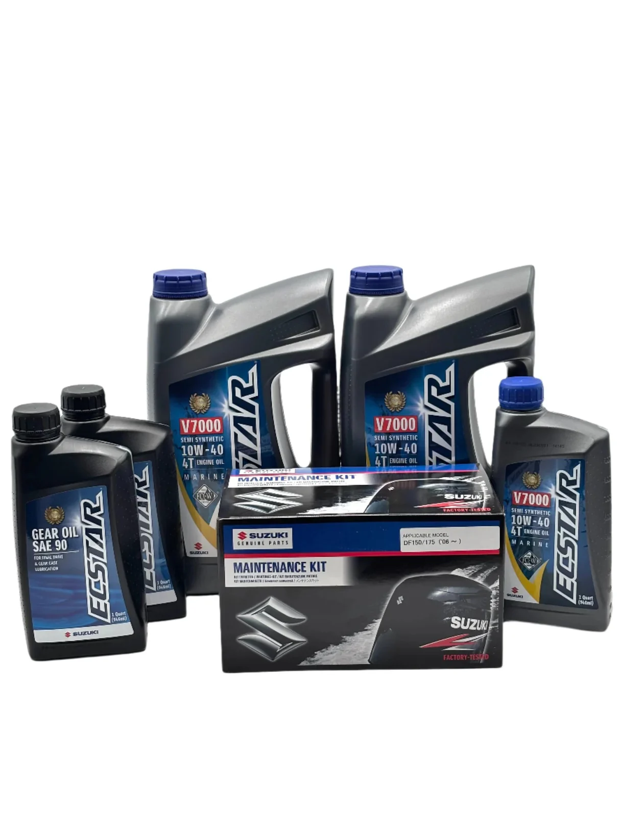 Suzuki Df150ss Service Kit - 10w40 Ecstar Oil - 2006-current
