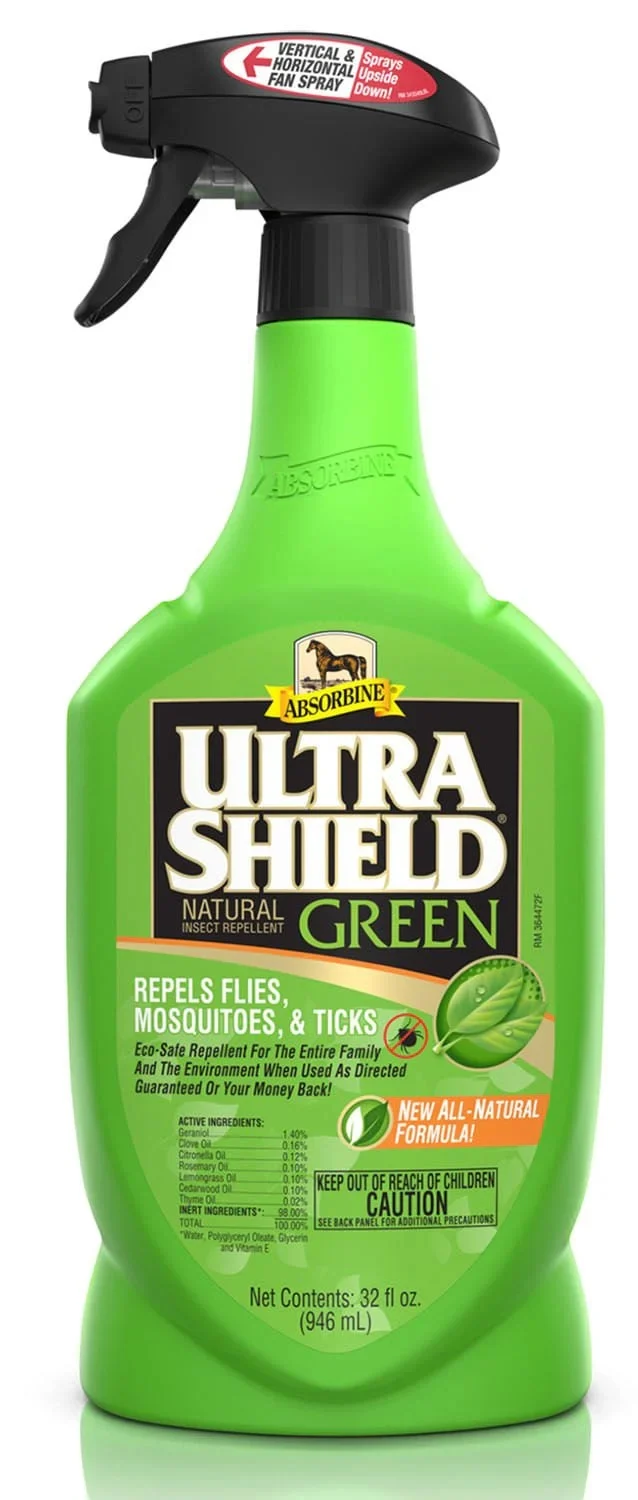 Ultrashield Green Natural Fly Repellent - 32 Oz