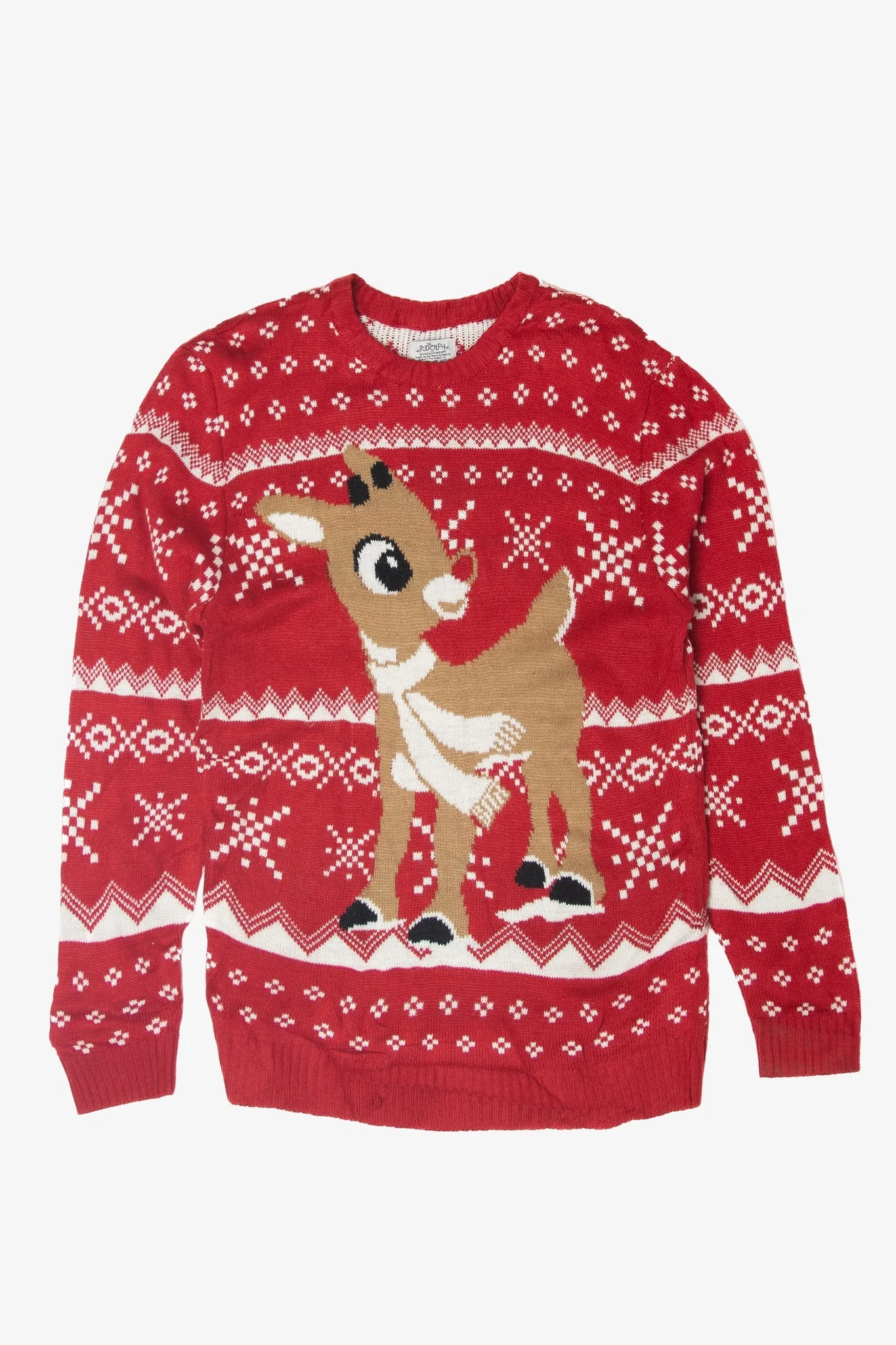 Rudolph The Red Nose Reindeer Ugly Christmas Sweater