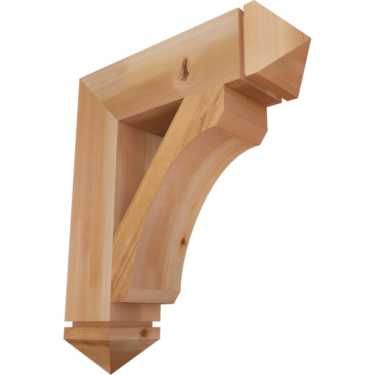 5 1/2"w X 24"d X 28"h Legacy Arts & Crafts Smooth Bracket, Western Red Cedar