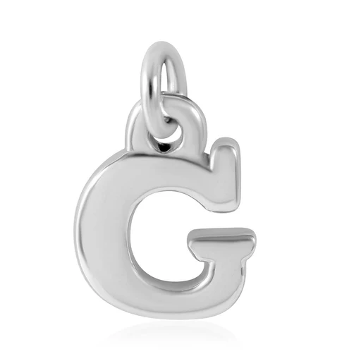 Alphabet Letter Charm – Self-expression In Sterling Silver - G