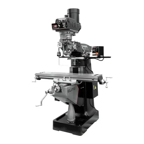 Jet Jt9-894353 Evs-949 Mill With 2-axis Newall Dp700 Dro And X-axis Jet Powerfeed And Usa Made Air Draw Bar