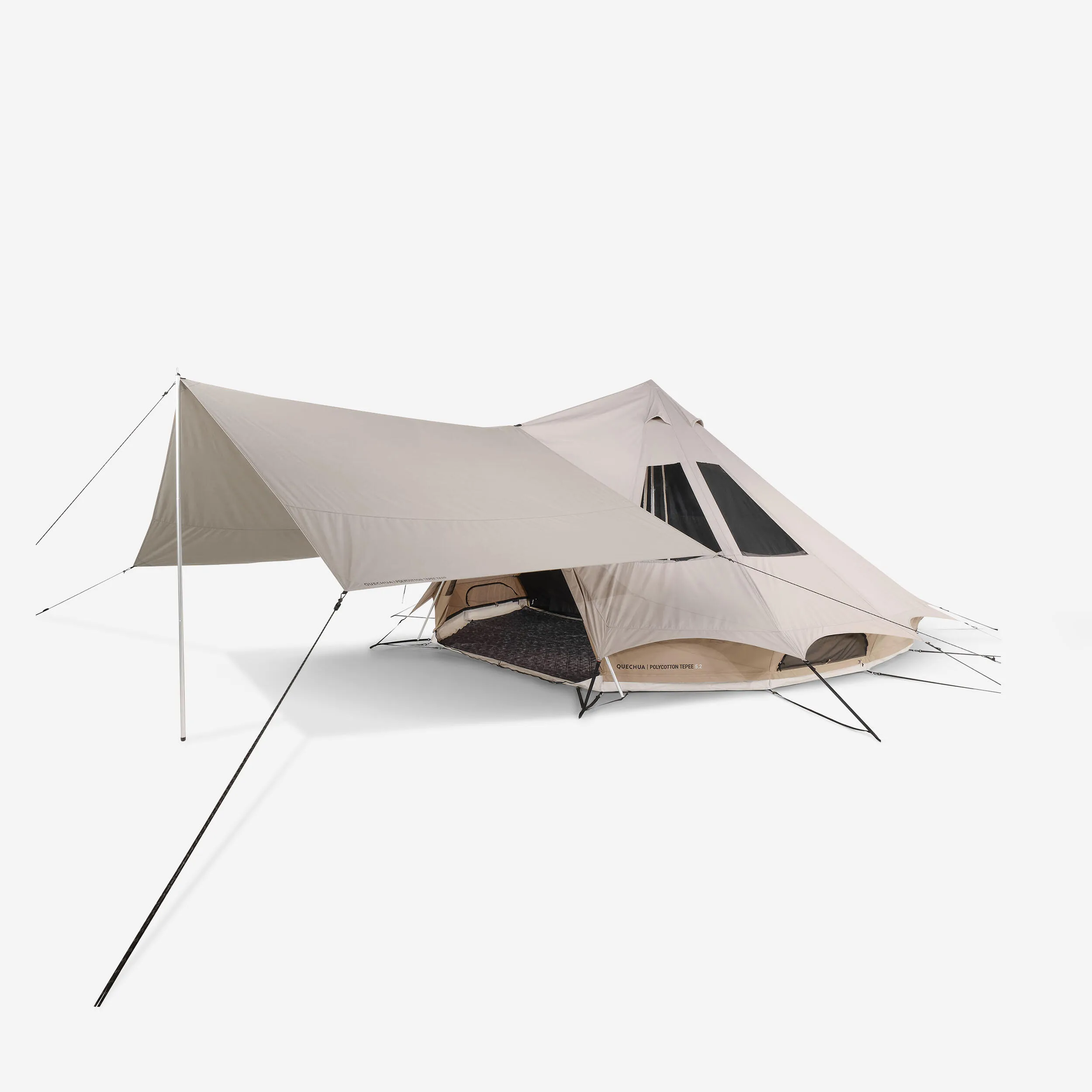 Camping Tarp - Polycotton Tepee - 6 Person