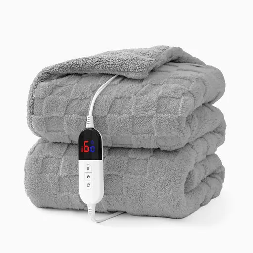 Naipo Heated Blanket 50x60 Inch Electric Blanket With 6 Heat Settings And 1-4h Auto Off Timer, Machine Washable Soft Flannel Fleece Throw Blanket For Couches, Beds For Home Office Use