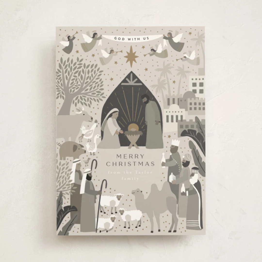God With Us Nativity Holiday Cards By Alethea And Ruth