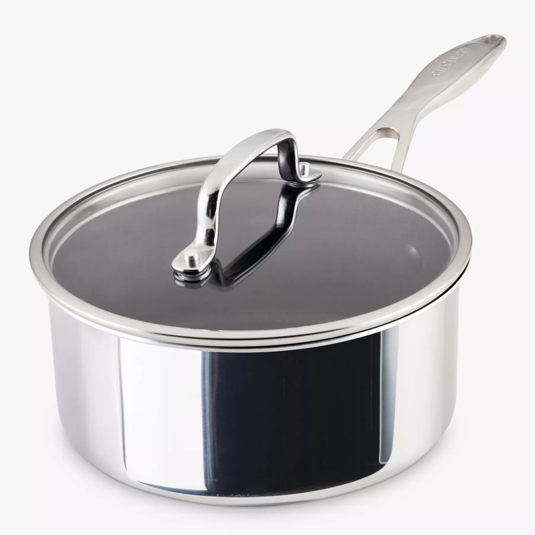 Circulon Scratchdefense Clad Stainless Steel Non‑stick Saucepan & Lid, 20 Cm