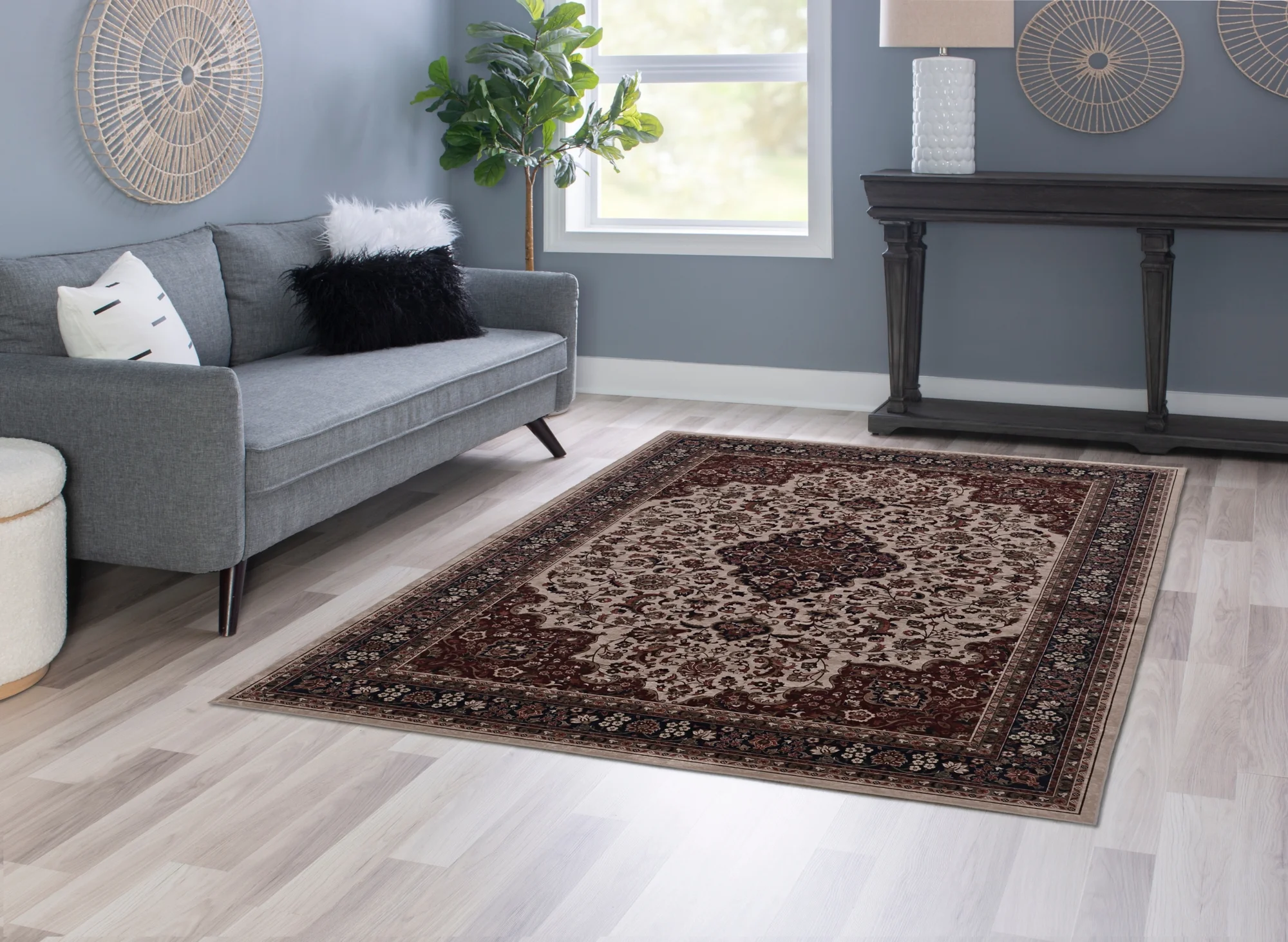 Linon Emerald Barton 5' X 7' Area Rug