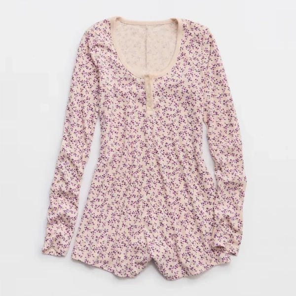 Aerie Off-duty Pointelle Romper