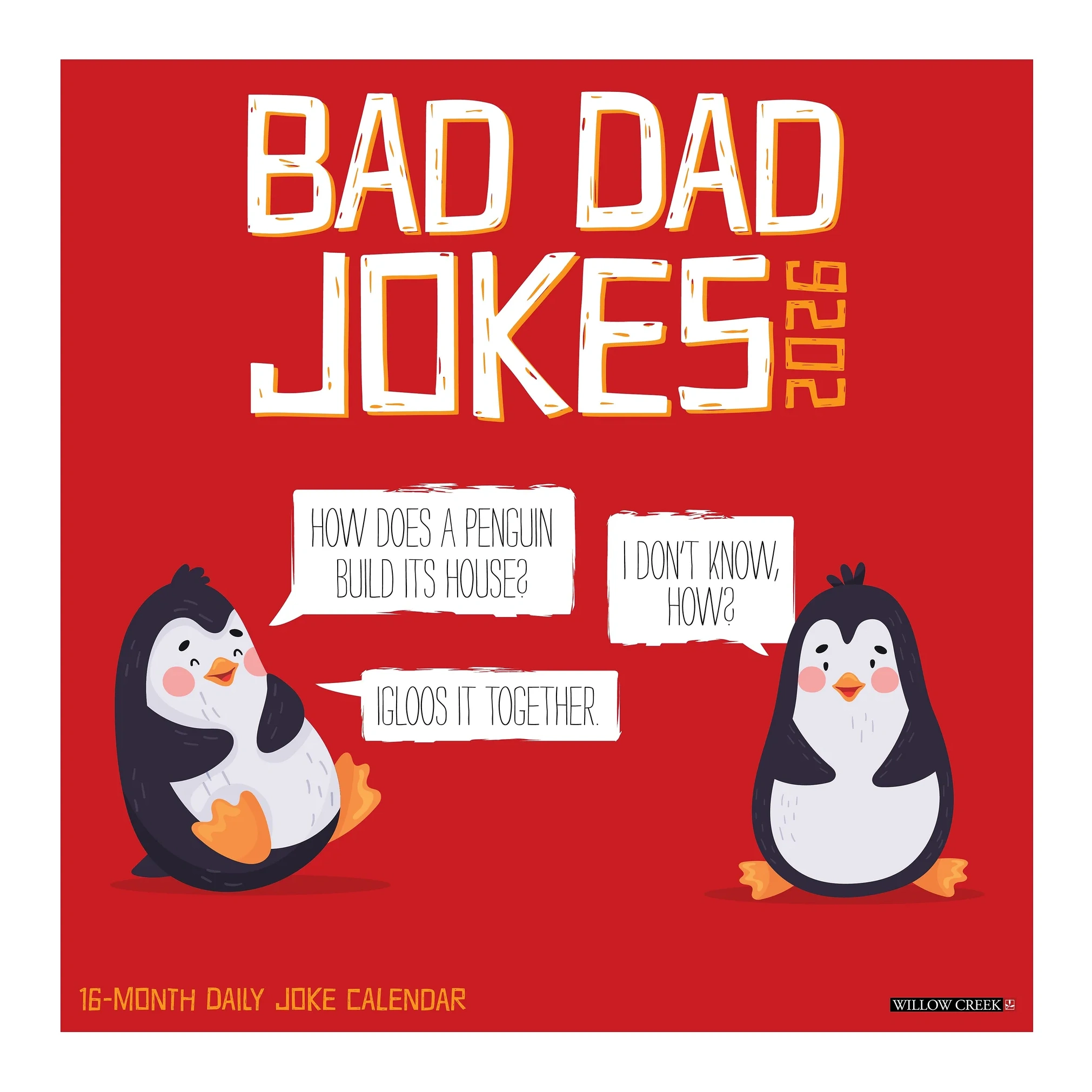2026 Willow Creek Bad Dad Jokes 12" X 12" Monthly Wall Calendar (50033x)