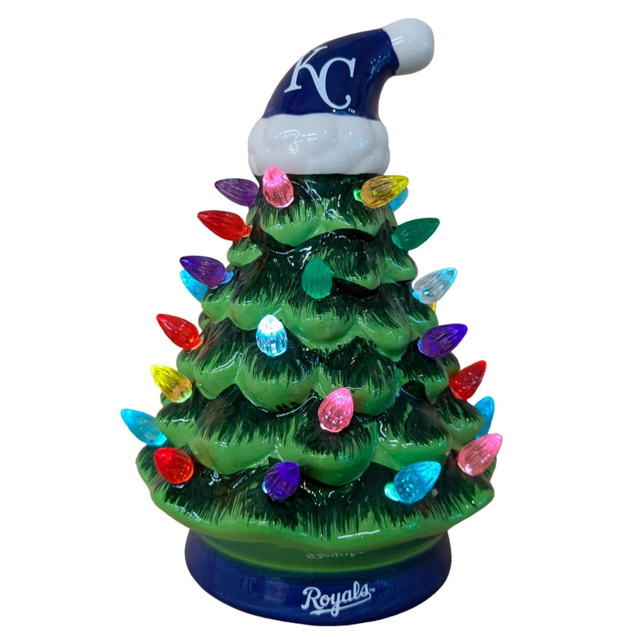 Kansas City Royals 8" Led Light Up Christmas Tree