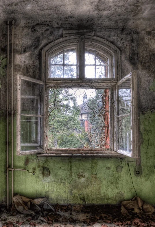 Abandoned Old Room With Windows Backdrop For Photography Sbh0233 - 3(w)*5(h)ft(1*1.5m)