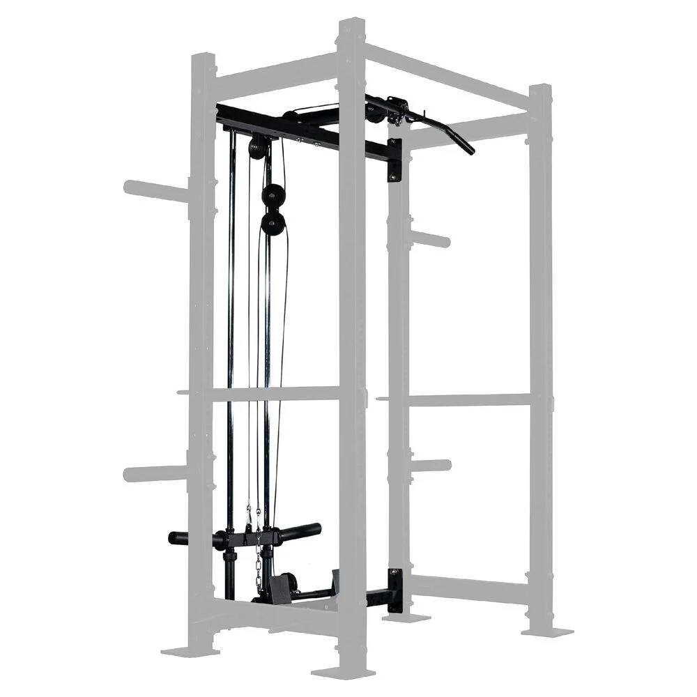 Lat Tower Rack Attachment Fits T-3 And X-3 Series Bolt Down Power Racks - Short