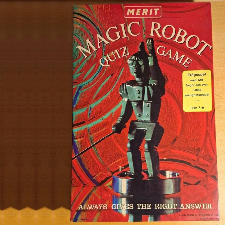 Magic Robot Quiz Game Komplett Skadad Robot