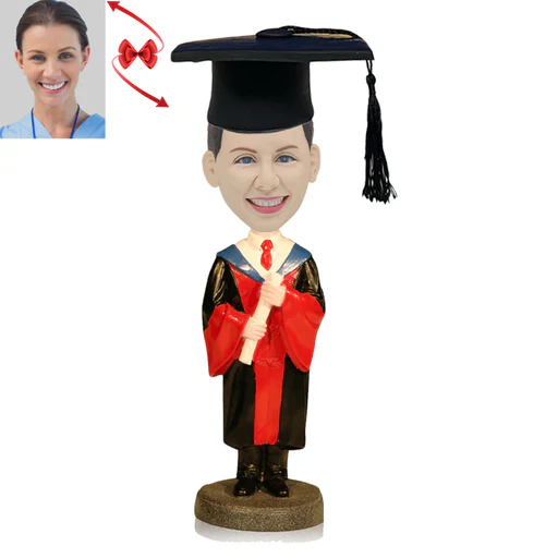 A Dignified Graduate Custom Bobblehead - 15cm(about 6in)