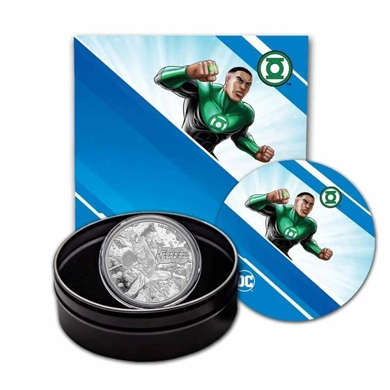 2023 Samoa 1 Oz Silver Dc Comics Green Lantern Proof