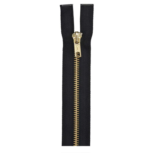 Coats & Clark Heavy Weight Separating Brass Zippers - 20"/dogwood