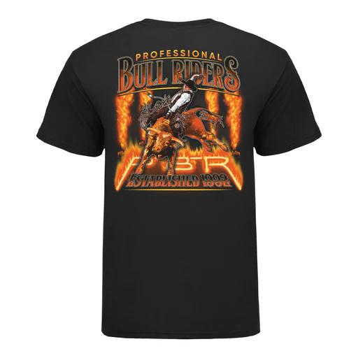 Pbr Fire & Flames T-shirt - Black